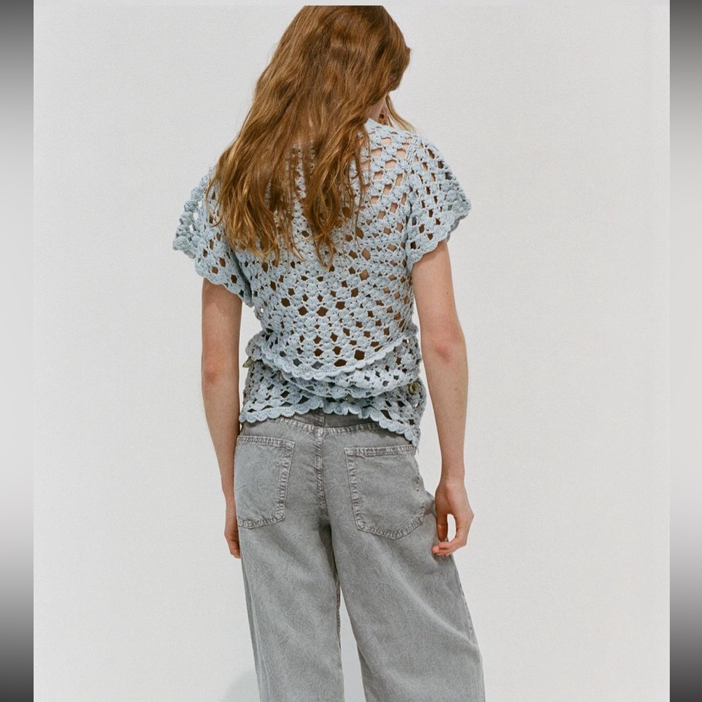 Zara crochet knit top - Picture 8 of 13